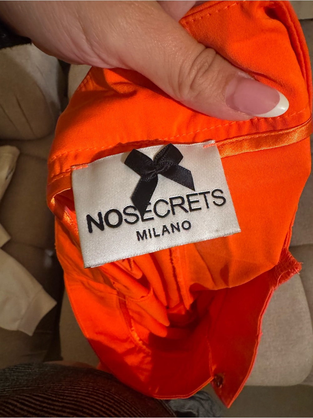 NO SECRETS pants 46 orange